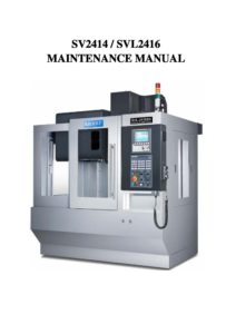 Maintenance manual SV 2414 SVL 2416 pdf
