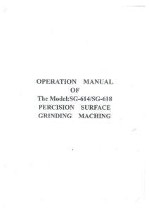 OPERATION MANUAL SG 614 618 pdf