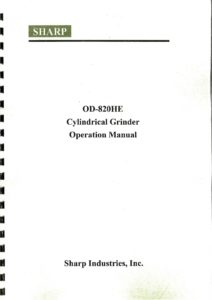 Operation manual OD 820HE 1 pdf