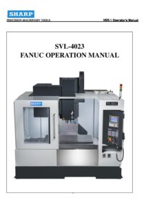 Operation manual SVL 4023 Fanuc pdf