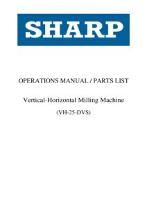Operation Manual Parts list for VH 25 DVS 20250521 1 pdf