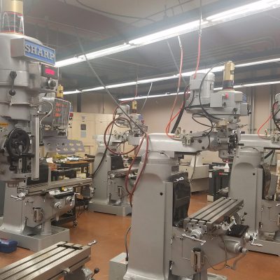 Sharp's Manual & CNC machines being used for education